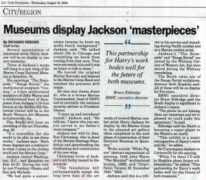 Museums display Jackson 'masterpieces'